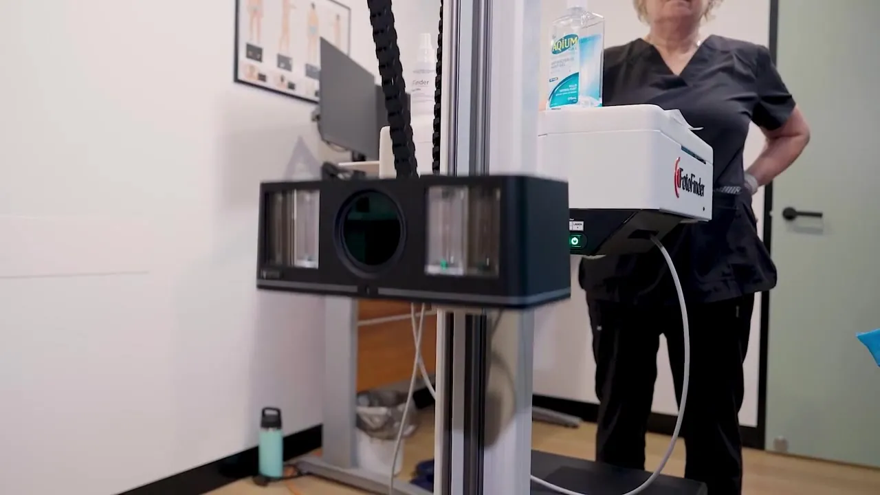 The FotoFinder ATBM master camera tower in the Sunstate imaging room